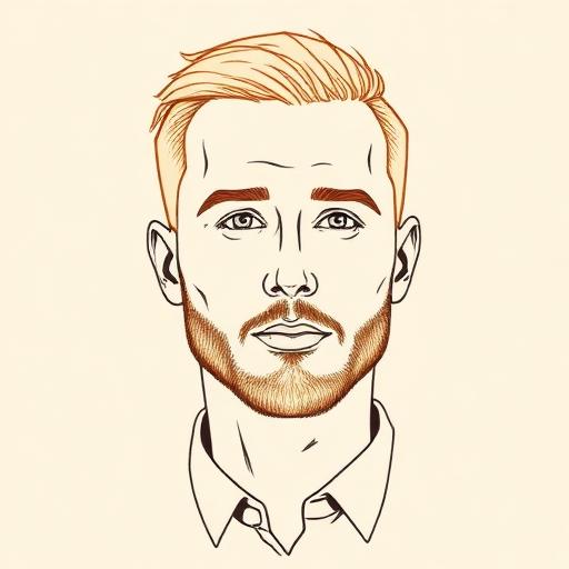 Illustrated portrait of Ben Nestel